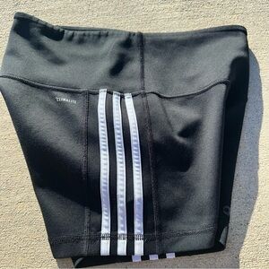 Adidas Black Shorts with White Stripes   PM5